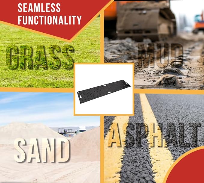 10 Pk 3' x 8' - 1/2" Thick Heavy Duty Ground Protection Mats - Easily Supports - Image 8