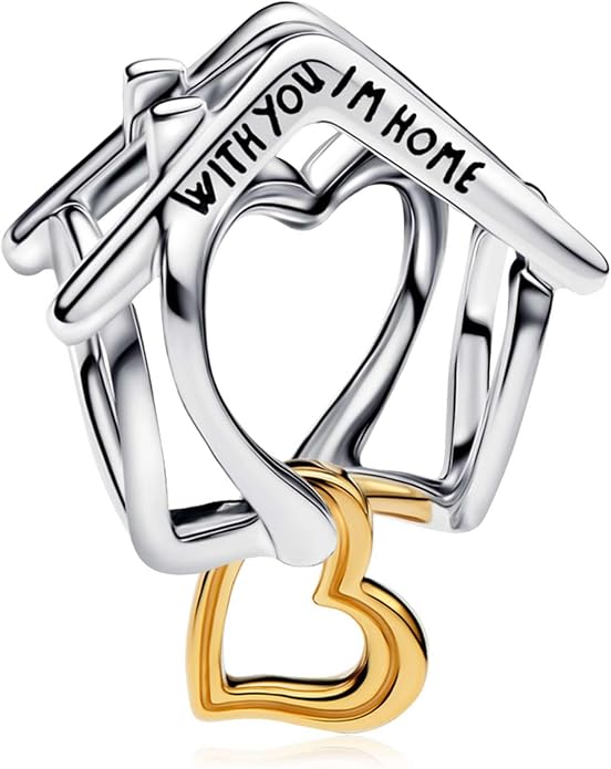 Family Mom Heart Charms 925 Sterling Silver Bead for Bracelets and Necklaces For Women Jewelry Present