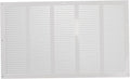 Repa Market Air Vent Cover 20x12 Inch White Galvanized Steel Louvered Grill by RepaMarket