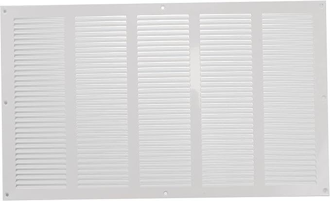 Repa Market Air Vent Cover 20x12 Inch White Galvanized Steel Louvered Grill by RepaMarket