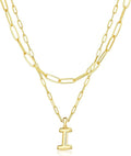 adoyi Valentines Day Gifts for Women Hers Dainty 14K Gold Plated Heart Initial Necklaces Layered Letter A-Z Pendant Necklace Stack Trendy Jewelry Birthday Valentines Day Gifts for Women Jewelry
