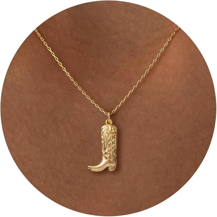 14K Gold Plated Dainty Pendant Butterfly Bead Boot Bee Baseball Flower Compass Airplane Heart Hummingbird Tree Necklace Simple Jewelry Gift for Women