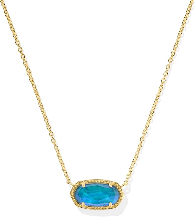 Kendra Scott Elisa Pendant Necklace for Women, Fashion Jewelry, 14k Gold-Plated