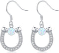 Western Earrings for Women 925 Sterling Silver Turquoise Western Country Dangle Drop Earrings Country Jewelry Gifts for Cowgirl Cowboy