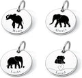 SM Design Mama Animal Charm Set – Set of 4 Stainless Steel Charms – Motherhood & Family Keepsake Jewelry Charmss