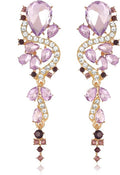 Rhinestone Statement Dangle Earrings Sparkly Crystal Bridal Wedding Earrings for Brides Bridesmaides Chandelier Teardrop Earrings for Women Prom Party