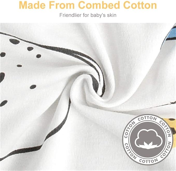 Premium Soft Cotton Baby Swaddle Blankets, Unisex Baby Blanket Wrap for Newborn Baby Boys Girls, Skin Friendly Wearable Swaddling Sleep Sack Calms Startle Reflex (White, 0-3 Months + 3-6 Months)
