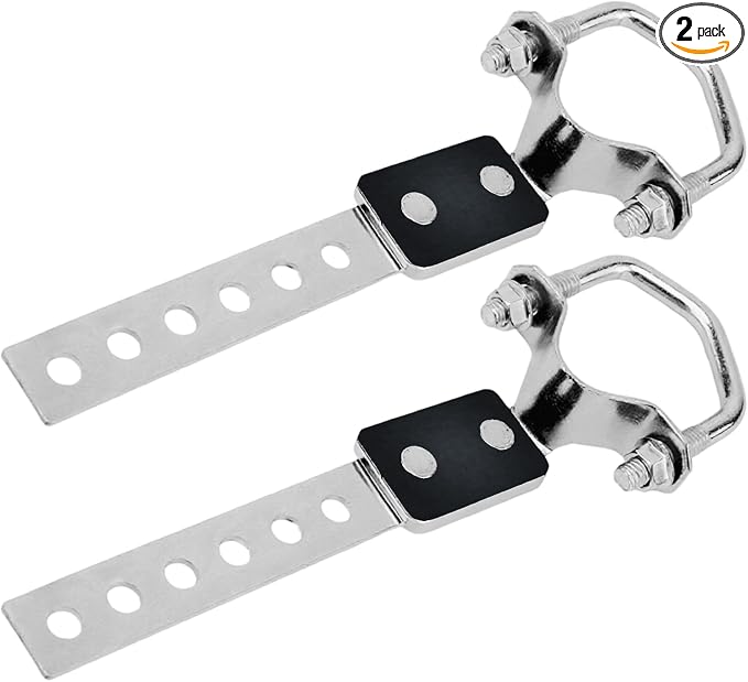 Heavy Duty Exhaust Hanger 2 Pcs Set | Universal Flexible Muffler Hanger Bracket by JoytraceParts
