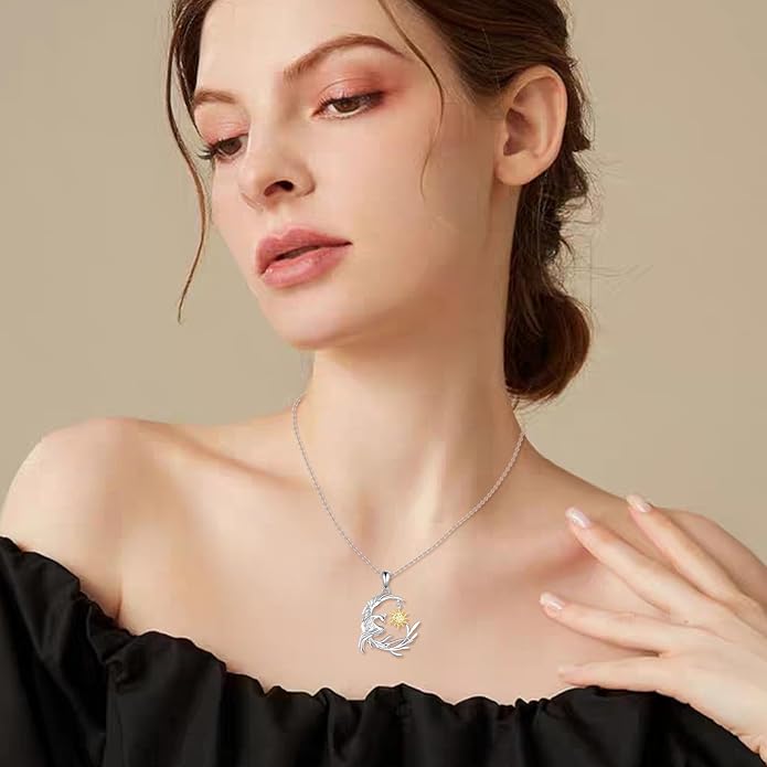 Animal Necklace for Women Necklace 925 Sterling Silver Cute Animal Pendant Necklaces Jewelry Gifts