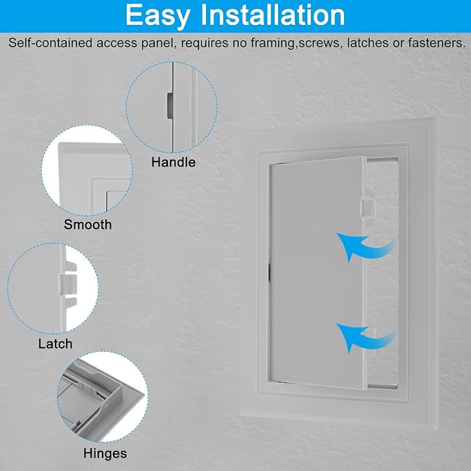 PATIKIL 8x6 inch Removable Hinged Access Panel - Image 4