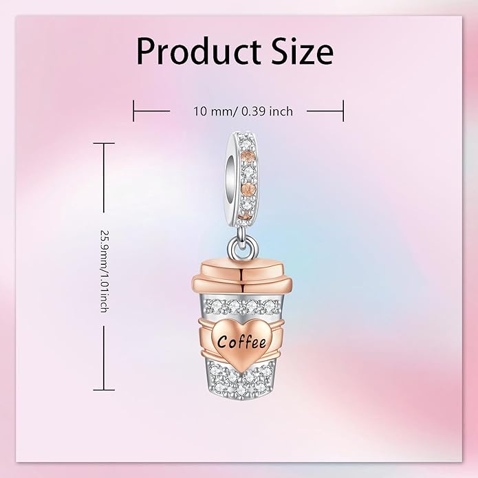 Bible Family Mom Wife Love Heart Dangle Charm 925 Sterling Silver Charms fits Bracelets and Necklace Pendant Bead Charms Jewelry Present for Women Family Friends