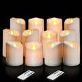 Flameless Candles 4" 5" 6" Outdoor Indoor Pillars Battery Operated Flickering by Artmarry