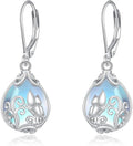 POPLYKE Celtic Filigree Teardrop Drop Dangle Earrings Sterling Silver Leverback Earrings Jewelry for Women