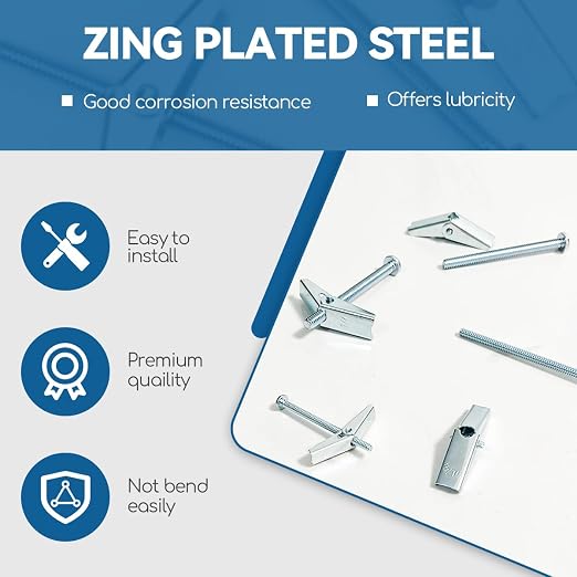 1/8X2-Inch Toggle Bolt and Wing Nut - Image 5