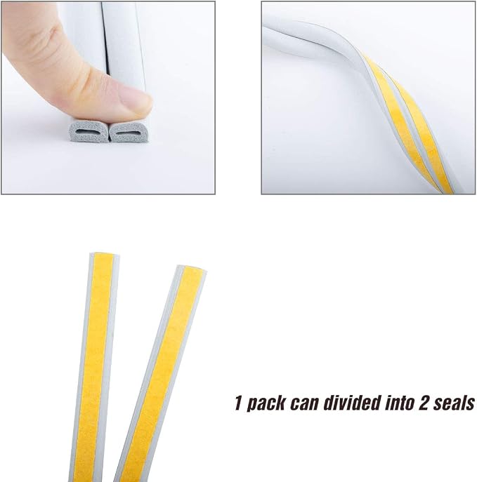 CloudBuyer Door & Window Weather Stripping, Soundproof Insulation Seal Strip - Image 6