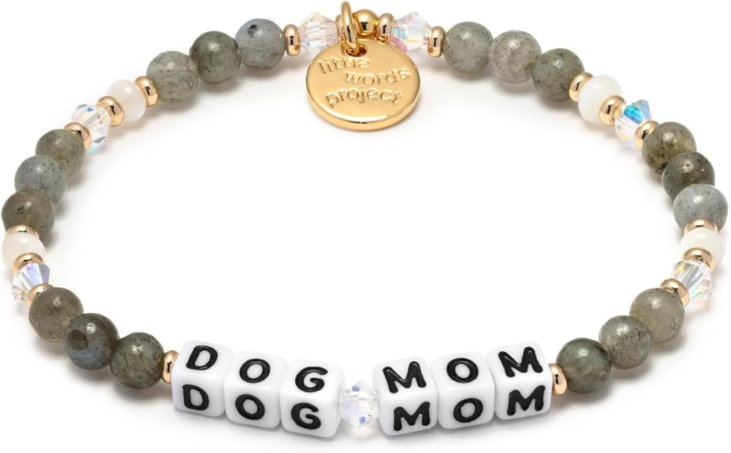 Little Words Project Mother's Day Gifts, The Original Word Bracelet, Made with Colorful Beads and Plated Brass Hardware, Handcrafted Design & Positive Message