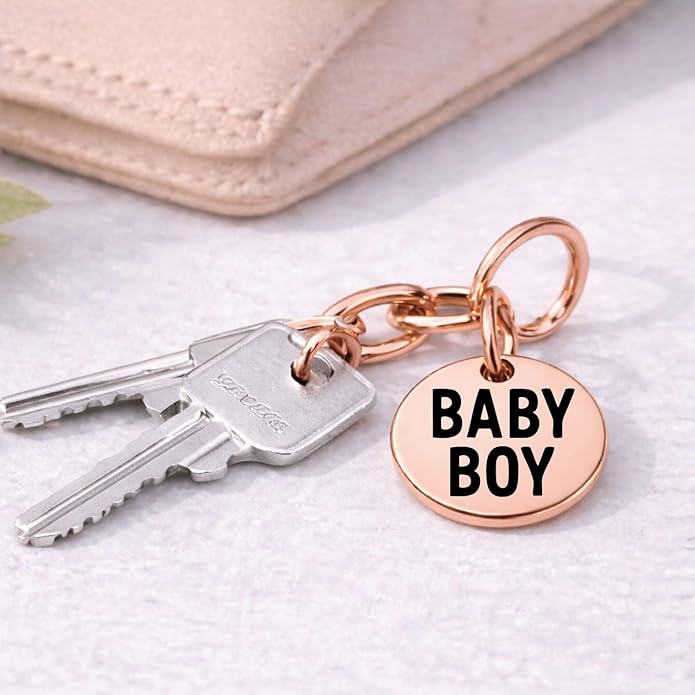 SM Design Pregnancy & New Baby Charm Set – Set of 4 Meaningful Stainless Steel Charms – Great for Crafting, Making Bracelets and Necklaces - Meaningful Keepsake Charms for Expecting & New Moms