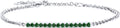 EcoGems Lab Grown Gemstone & Moissanite Bracelets – 14K/18K White or Yellow Gold Plated Sterling Silver – D Color VVS/VS Clarity – Elegant Sustainable Jewelry Gift with Gift Box