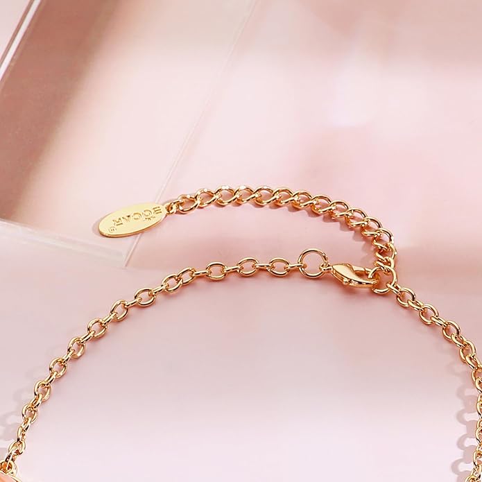 Bocar Bubble Chunky Necklace Alloy Necklace Resin Statement Pendant Necklace for Women
