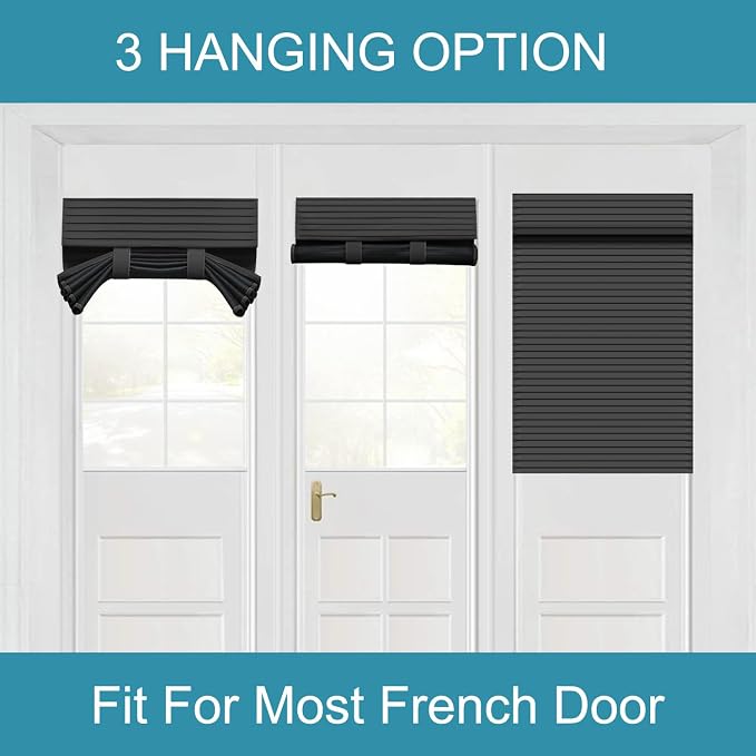 Muamar French Door Blinds, 30 X 40 Inch, Thermal Insulated, Tie Up, 1 Panel - Image 5