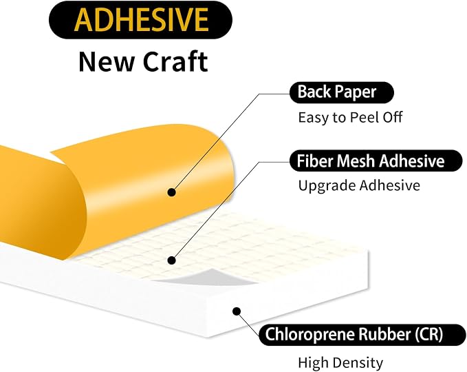 Door Weather Stripping, for Door and Window, 2 in x 3/8 in x 6.5Ft | Air - Image 3