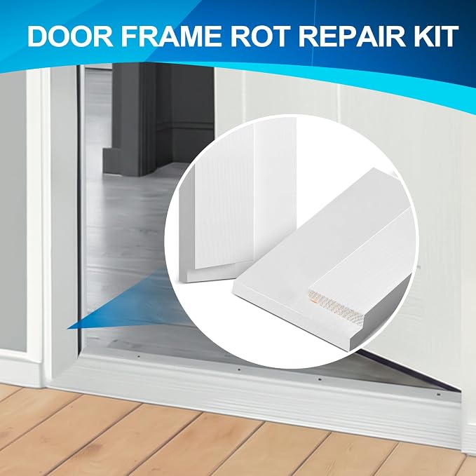 CroBlissful 1 Set 8 Inch L X 6-9/16 Inch W X 1-1/4 T Exterior Door Jamb Repair - Image 6