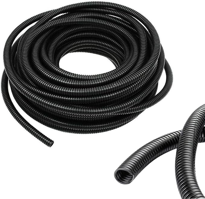 1/4 Inch Wire Loom Split Tubing - 50ft Cord Protector Electric Wires Covers by ALLWIN