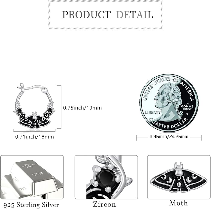 JUSTKIDSTOY Hypoallergenic Panda/Unicorn/Hummingbird/Dolphin Hoop Earrings for Women 925 Sterling Silver Animal Huggie Hoop Earrings Jewelry Gifts for Sensitive Ears