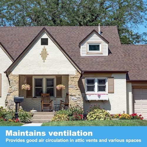 PATIKIL 16 x 16 Inch Gable Vent, 14 x 14 Inch Duct Opening Size - Image 6