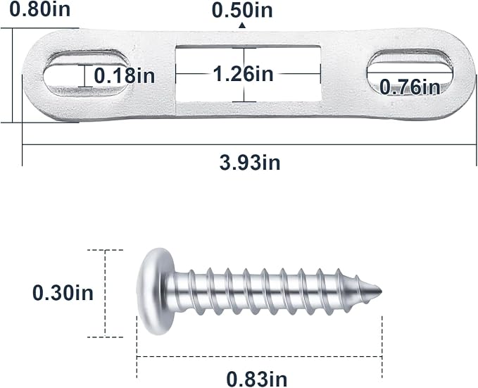 MP2097 Sliding Door Keeper for Prime-Line Screen Door Strike Plate | Screen - Image 2
