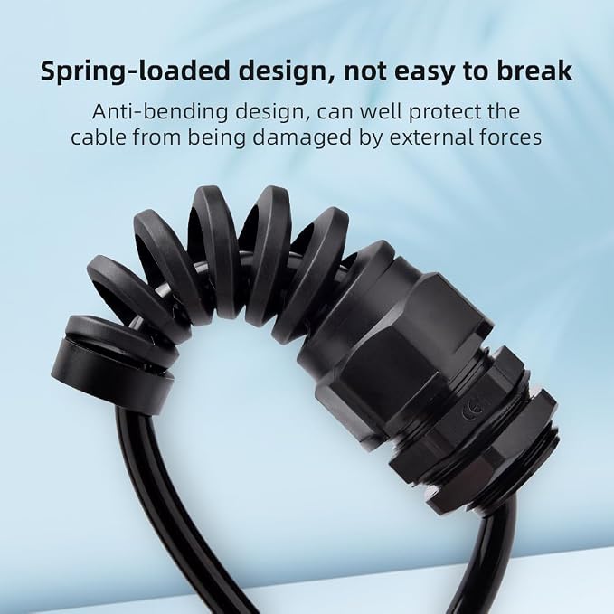 Strain Relief Cord Connector, CGELE 5 Pack NPT 3/4" Waterproof Cable Gland Cord - Image 4