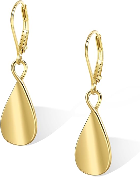 925 Sterling Silver Teardrop Dangle Earrings for Women Leverback Drop Dangle Earrings Jewelry Hypoallergenic Sterling Silver Teardrop Earring for Women Gifts