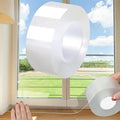 Window Weather Sealing Tape 2 Inch x 33 FT Weather Stripping Residue-Free Clear by APORNI