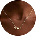 TURANDOSS Valentines Day Gifts for Kids Teen Girls - Dainty 14K Gold Plated Letter A-Z Initial Necklace with Heart, Personalized Jewelry Birthday Valentines Day Gifts for Girlfriend Wife Women