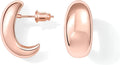 Gacimy Chunky Earrings for Women, Teardrop Earrings with 925 Sterling Silver Post, 14K Gold Plated Statement Drop for Women