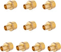 10PC Pex Barb Crimp Brass Fittings 3/4Inch x 3/4Inch NPT Male Adapter | ASTM by EFIELDPEXTUBING