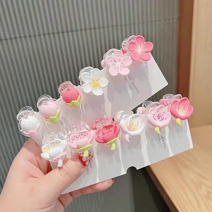 11PCS Cute Bobby Pin Slime Charms Mixed Set Resin Flatback for DIY Craft Making and Daily Use