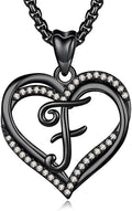 INFUSEU Unique Initial Necklaces for Women Girls Small Heart Letter Jewelry, Meaningful Personalized Gifts