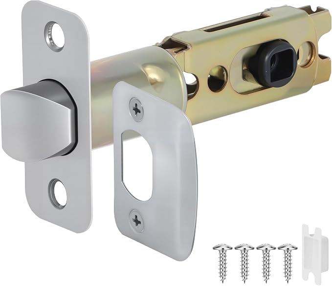 Brushed Nickel 1 Pack Door Lock Part, Stainless Steel Door Latch Replacement by Aesytava