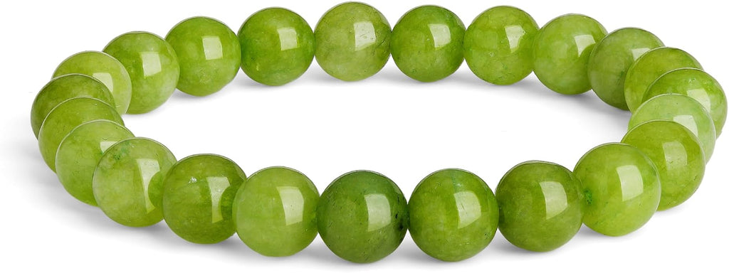 Crystal Vibe 8mm Beaded Bracelets For Women Men - Healing Crystal Bracelet - Adjustable Size