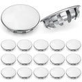 Hicarer 15 Pack Fit 1" Hole Metal Hole Plugs, Nickel-Plated Steel Snap-in Cover by Hicarer