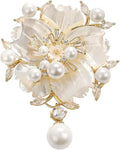 Brooch Pins For Women Fashion, Flower Brooches Jewelry For Women Floral Series Brooches And Pins Designer Lady's Costume