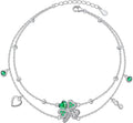 S925 Sterling Silver Anklets Adjustable Beach Foot Ankle Bracelet Jewelry Gifts For Women Girls