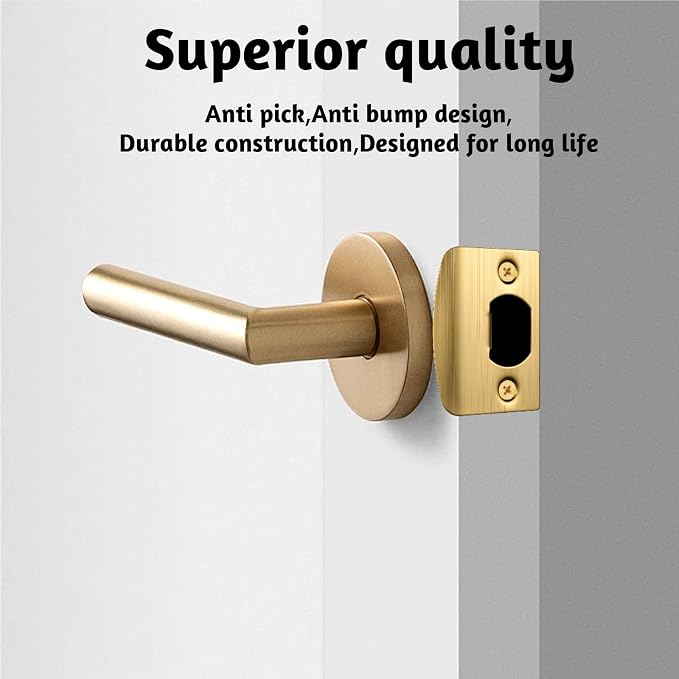 4 PCS Door Strike Plate, 2.16 X 1.77 Inch Door Plates - Image 3