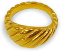 Elegant 18K Gold Plated Stainless Steel Ring – Fine Metal-Plated Jewelry with Durable, Scratch-Resistant Design for Daily Wear & Special Occasions