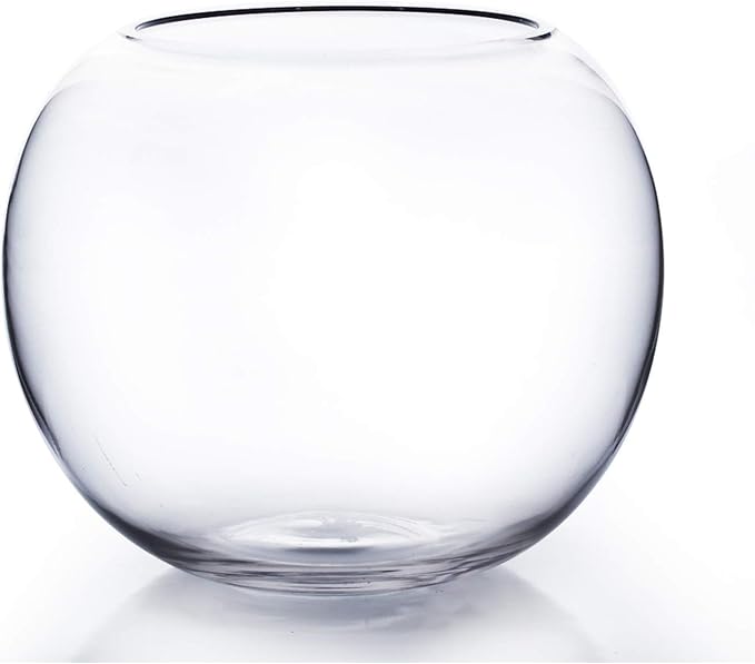WGV Bowl Glass Vase, Diameter 10", Height 8", Open Width 6", 1 Piece by WGVInternational-OpusGlassware