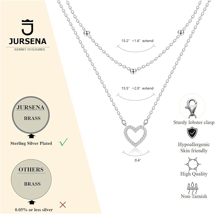 Layered Gold Necklaces for Women, Stackable 14K Gold Plated Necklace, Dainty Cross/Circle/Heart Pendant layered Necklace, Adjustable Dainty Gold/Silver Necklace Jewelry Set for Women