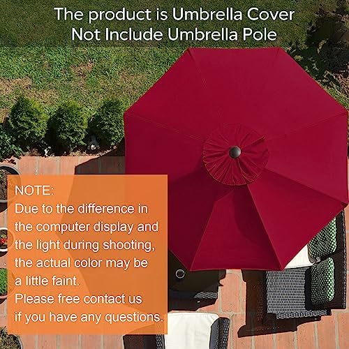 EliteShade USA 10FT Patio Umbrella Replacement Covers 8 Ribs Market Umbrella - Image 5