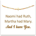 STORYJEWELLERY Friend Bracelet, Friendship Gifts for Women, Friendship Bracelets, Cross Bracelets, BFF Gift, Birthday Valentines Day Gifts for Friend, Religious & Christian Gift
