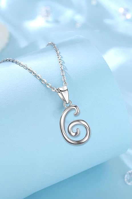 EUDORA Sterling Silver Initial Necklaces for Women, Classic 26 Letter Neckless Gifts for Girls, Sister, Mother Daughter, 18 inch Chain